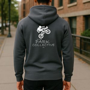Unsex Zipped Hoodie- Park Collective- Ride- Storm
