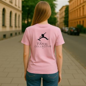 Women's T-Shirt- Park Collective- Skate- Cotton Pink