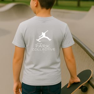 Youth T-Shirts- Park Collective- Skate- Heather Grey
