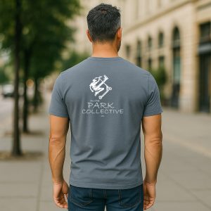 Mens Tees- Park Collective- Scoot- Dark Heather Blue