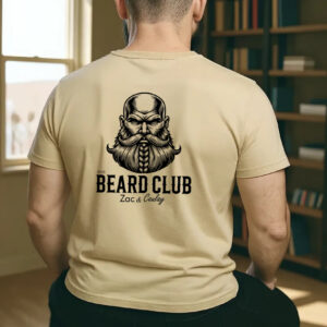 Mens Tee -Beard Club - Viking- Desert Dust