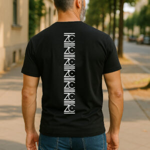 Men's T-Shirt- Stack- Black