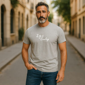 Men's T-Shirt- Script- Heather Haze