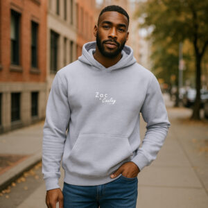 Unisex Hoodie-Script- Heather Grey Mountain