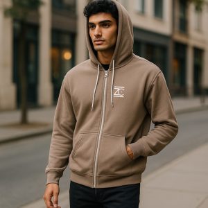 Unisex Zipped Hoodies- Logo
